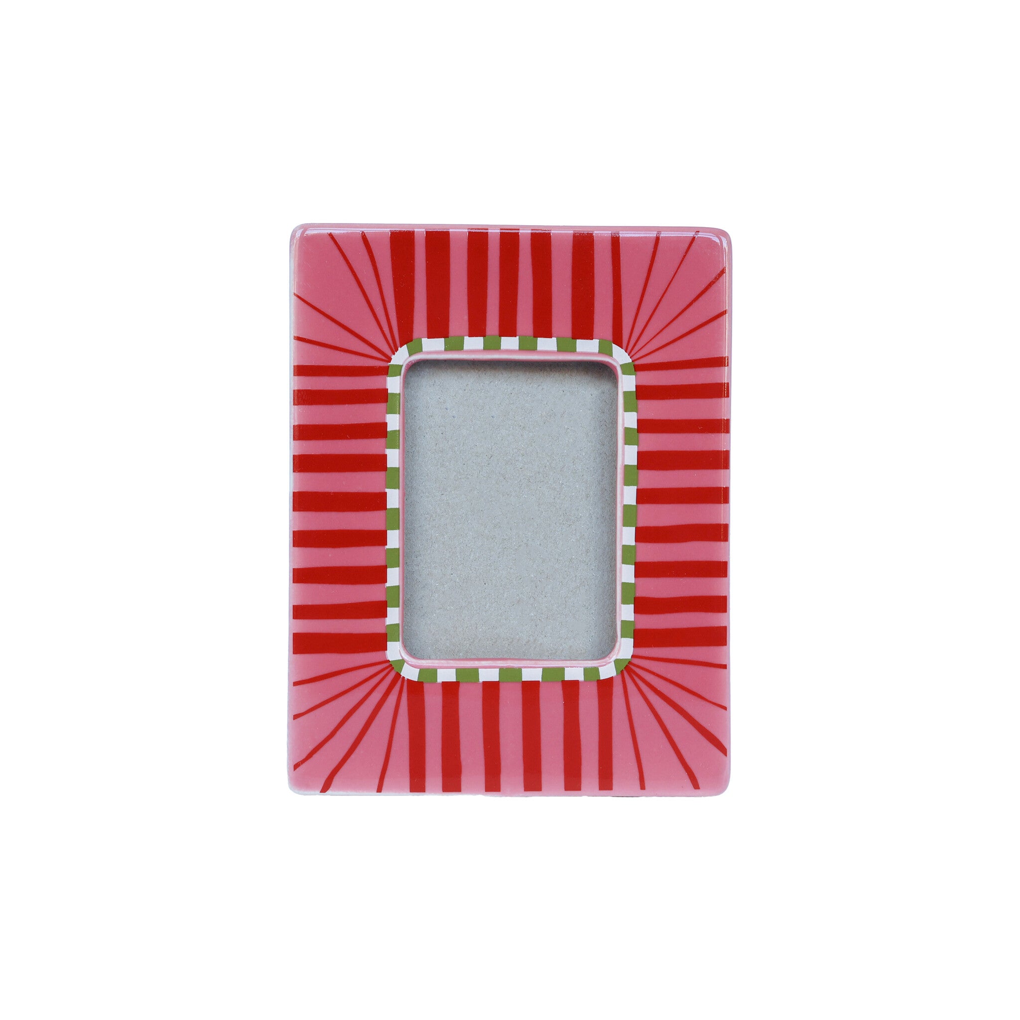 Photoframe Polaroid Pink Stripes