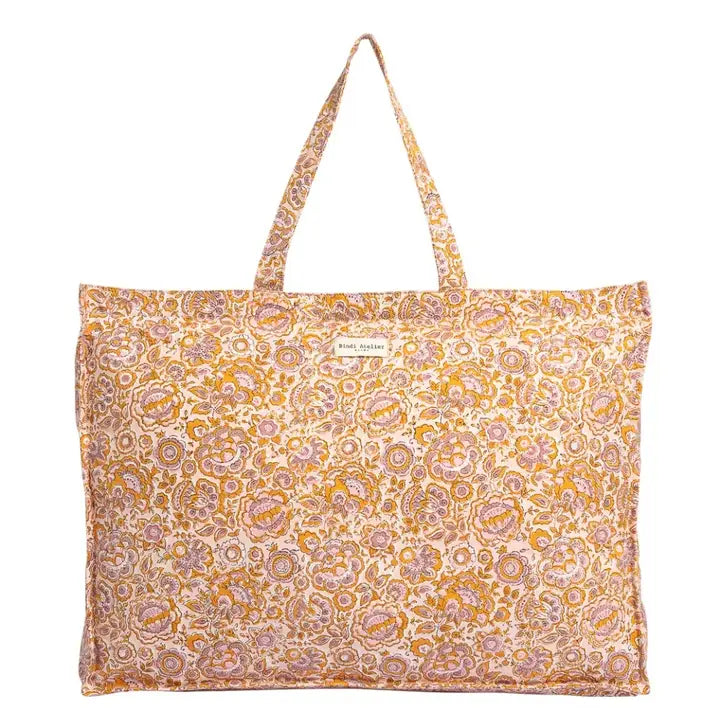 Maxi cabas in cotone Pop Pink
