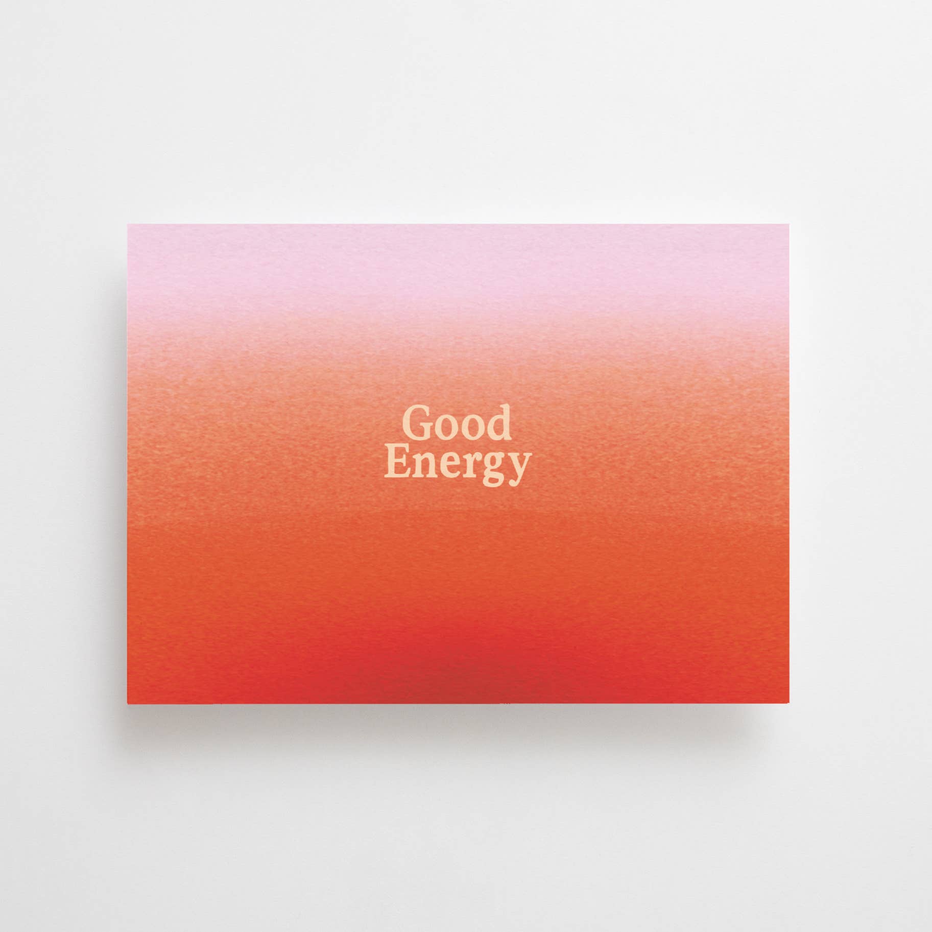 CARTOLINA "Good Energy"