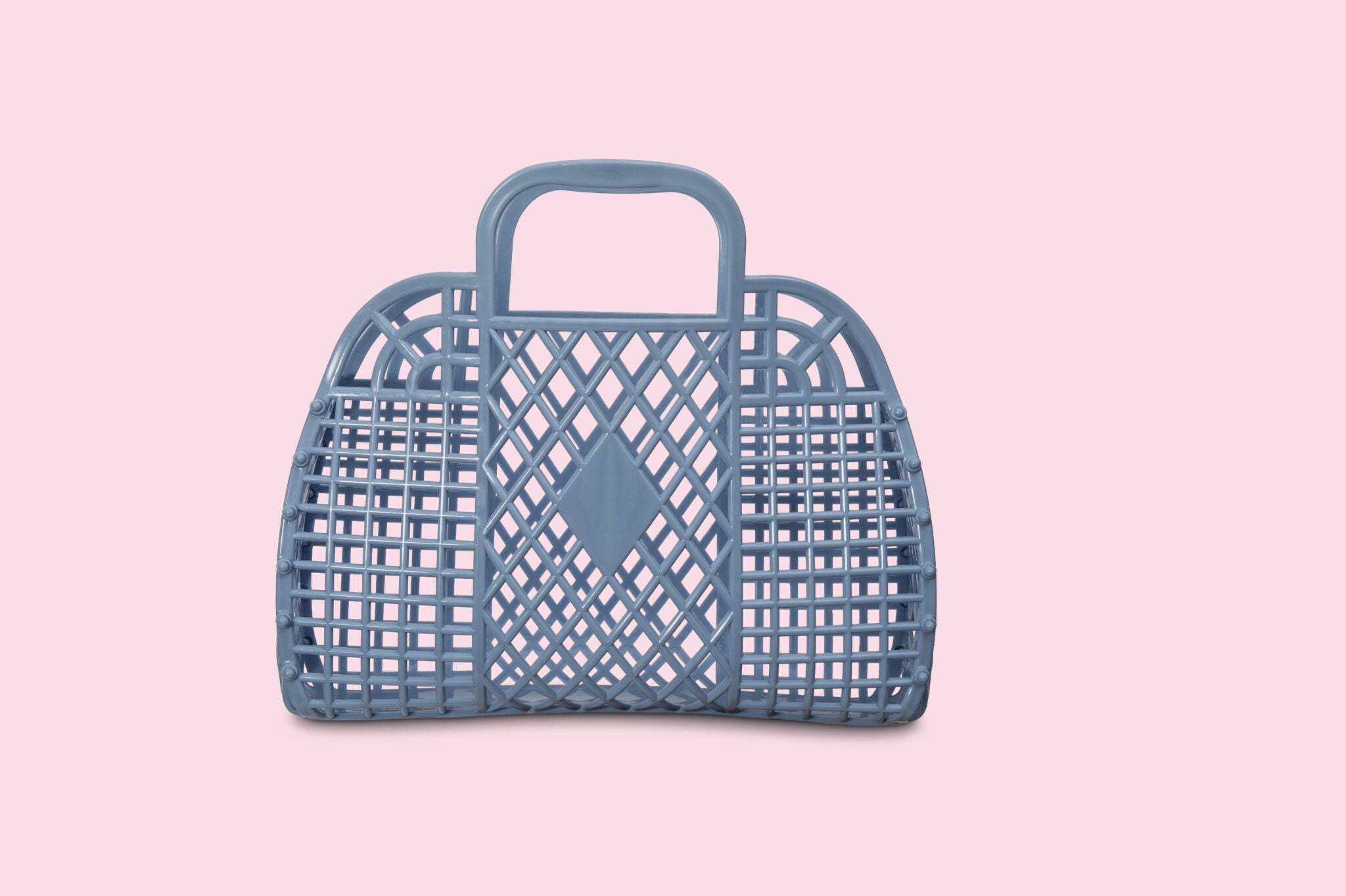 Sun Jellies - Retro Basket large Cornflower blue