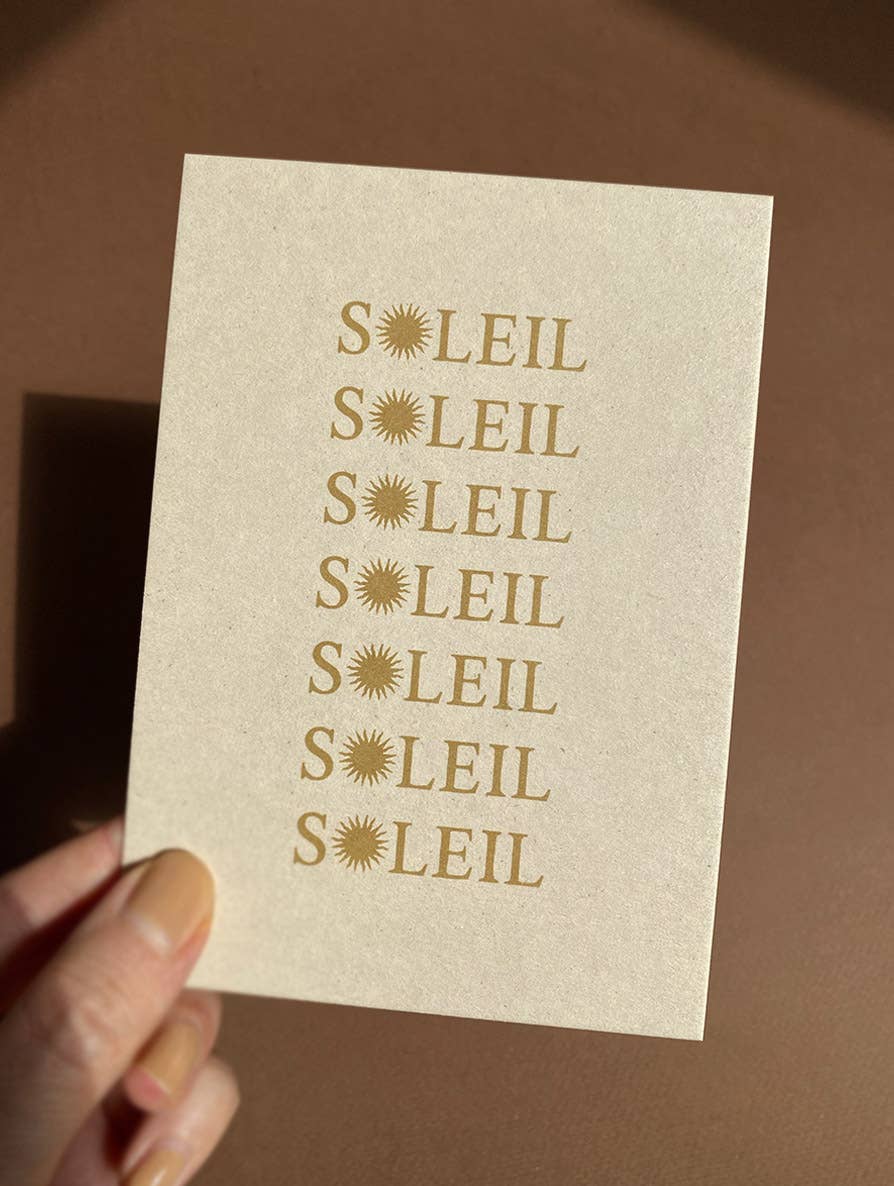 Cartolina "SOLEIL SOLEIL SOLEIL"