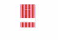 Blocco note a righe rosa e rosso