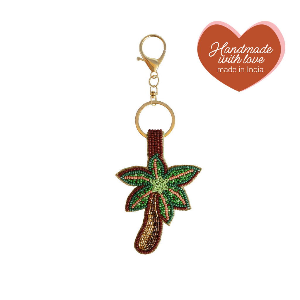 Portachiavi con Perline Palmtree – Fatto a Mano