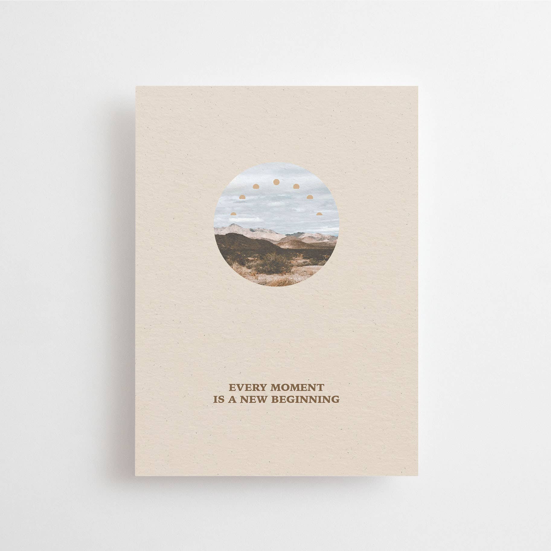 Cartolina "Every Moment Is A New Beginning"