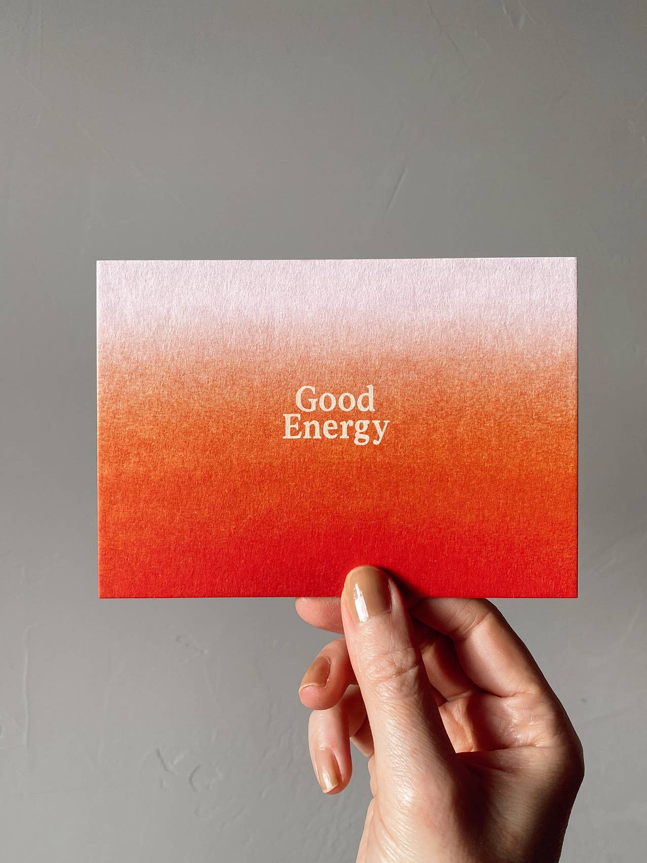 CARTOLINA "Good Energy"