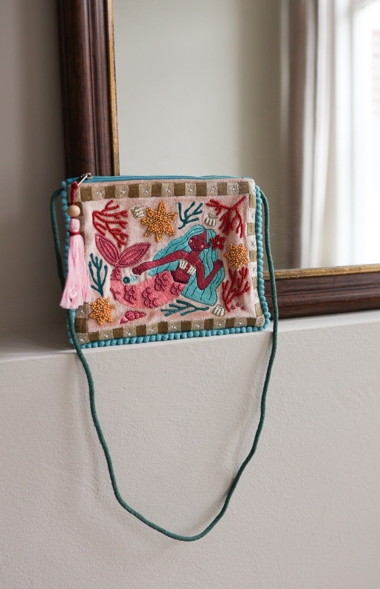 Beaded Sling Bag - Mermaid