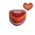Heartshaped Box with Eyes red