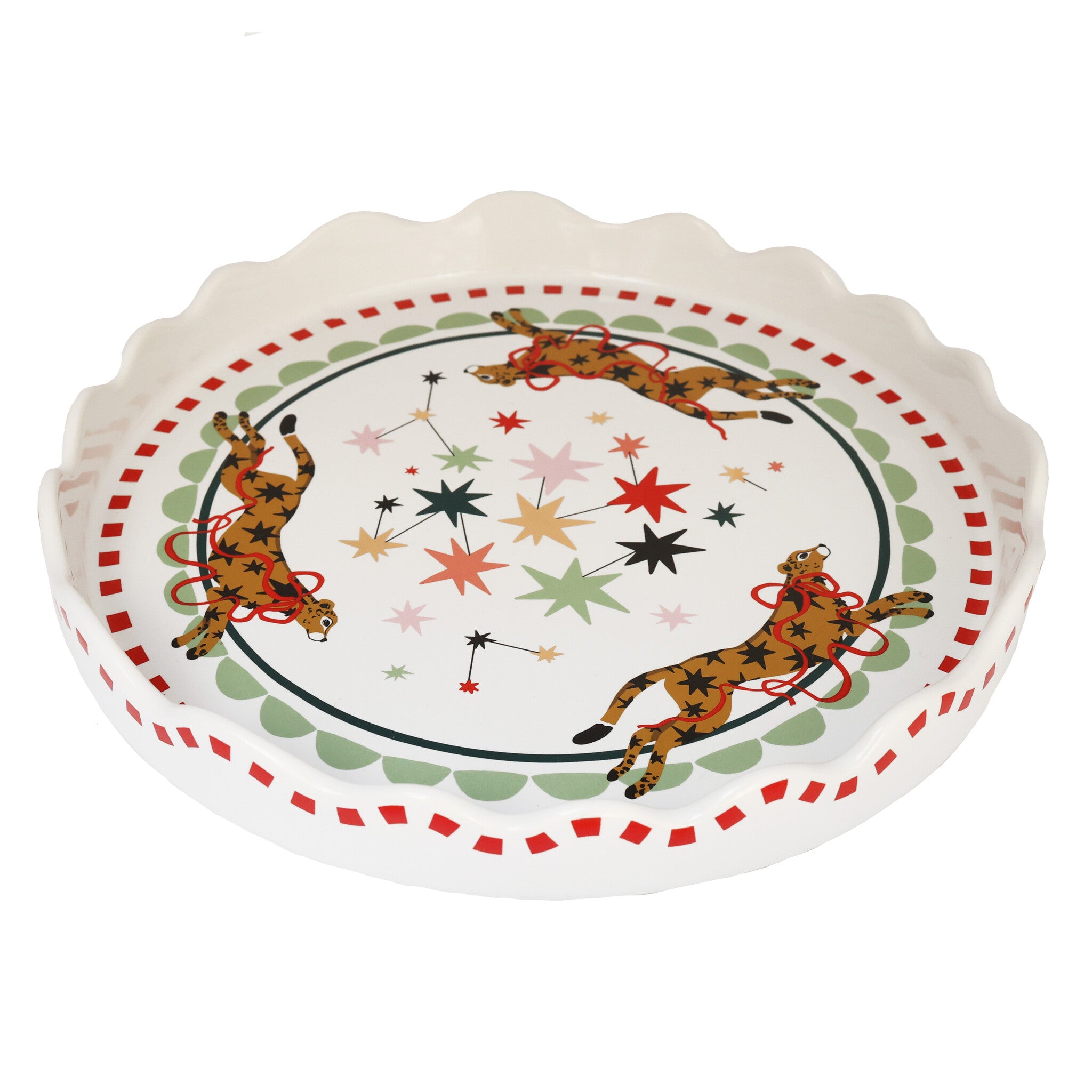 Small Cake Stand Leopards and Stars