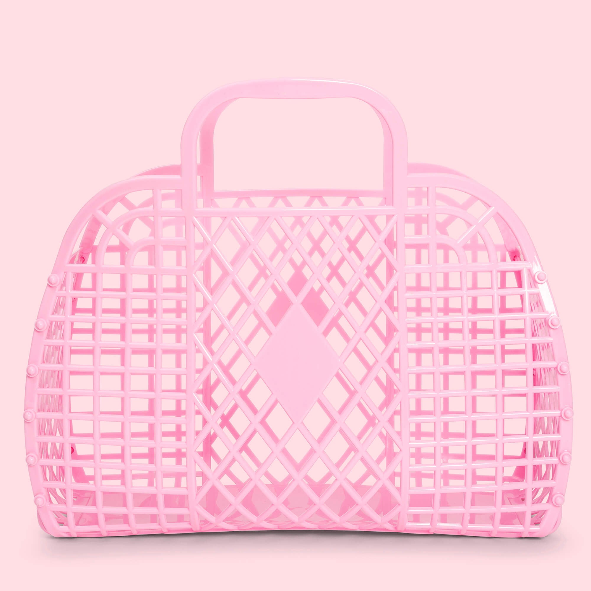 Sun Jellies - Retro Basket large Bubblegum pink