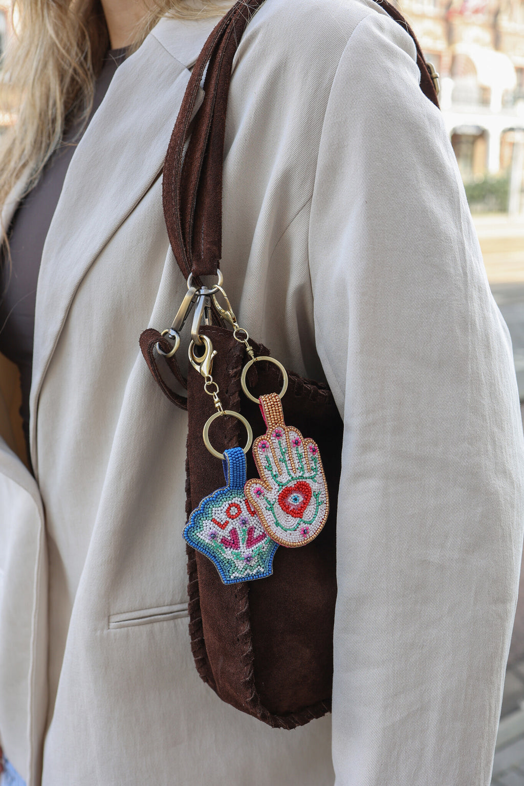 Portachiavi con Perline Love Shell – Fatto a Mano