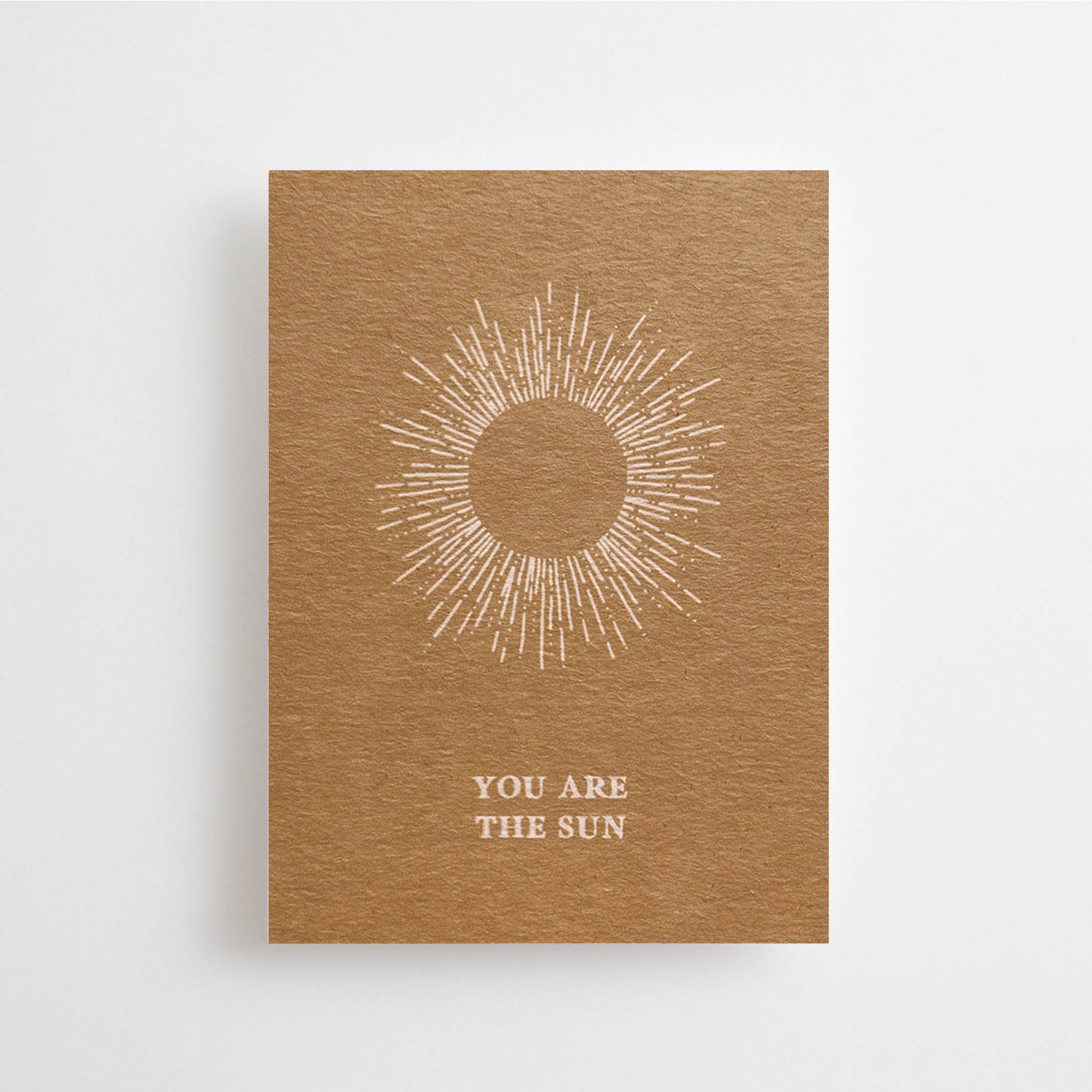 Mini cartolina "YOU ARE THE SUN"