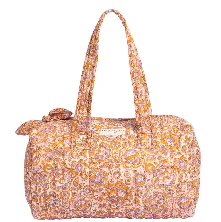 Borsa vanity in cotone Pop Pink