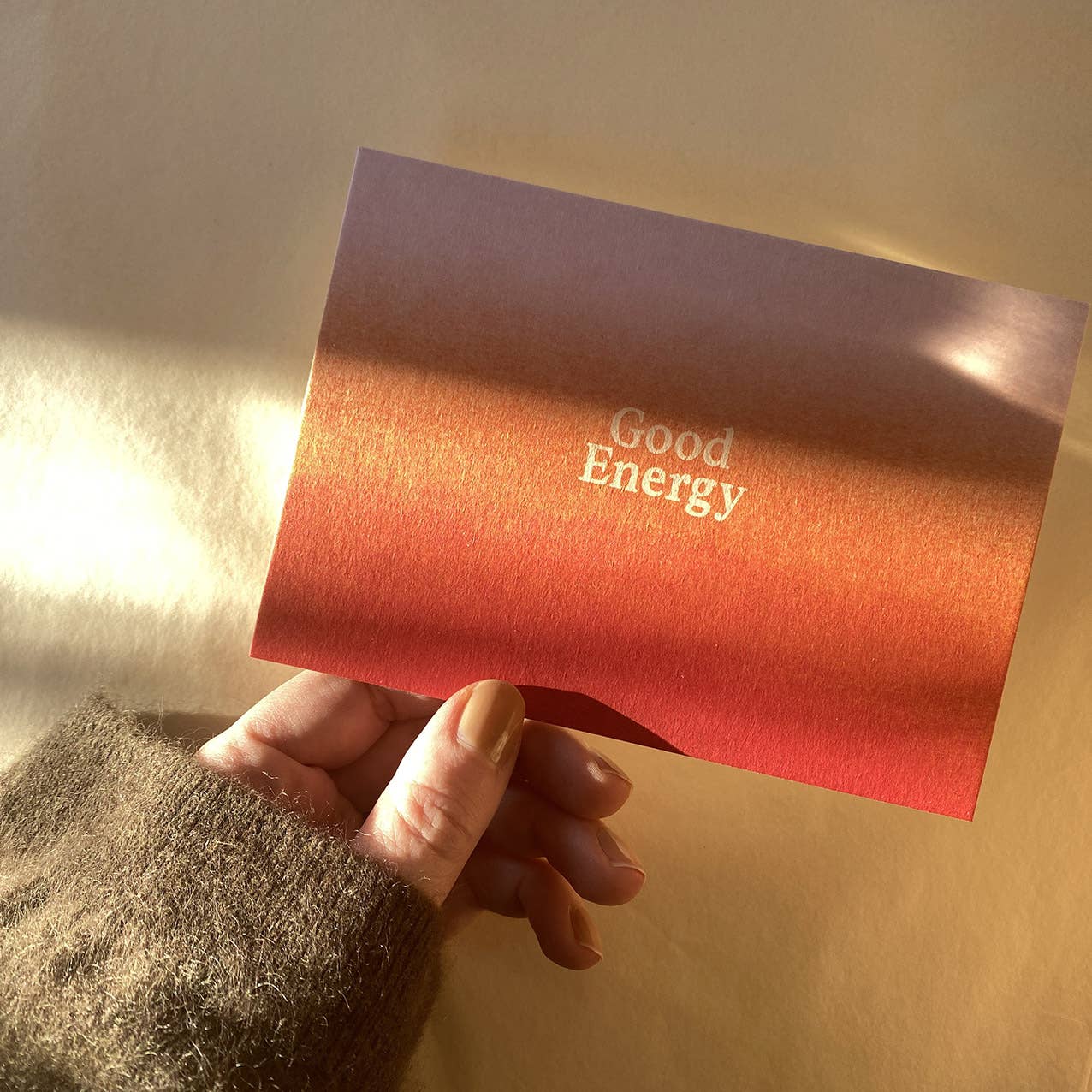 CARTOLINA "Good Energy"